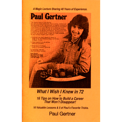 (image for) What I Wish I Knew in 72 - Paul Gertner